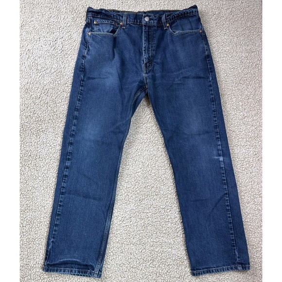 Levi's Other - Levi's 505 Jeans Mens 38x30 Blue Regular Straight Medium Wash Mid Rise Denim